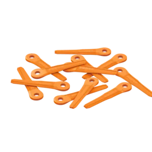 Set kunststofmessen, (twaalf stuks)