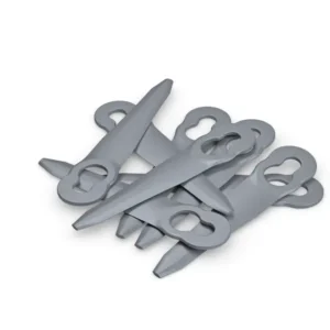 Set kunststofmessen, (acht stuks)