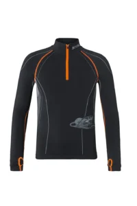 Werkshirt, lange mouw, ADVANCE, maat M, zwart